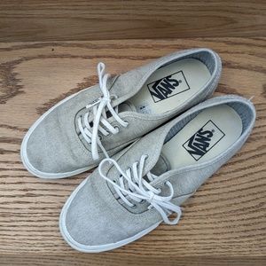 Gray Vans Authentic